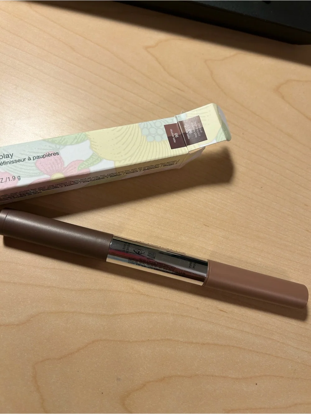 Clinique High Impact Shadow Play Eyeshadow & Eye Definer #06 Double Latte new